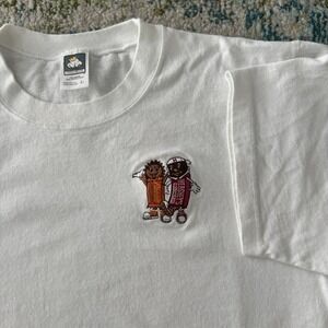 Vintage 90s Hershey's & Reese's‎ Embroidered White Tee - Size L Made in USA